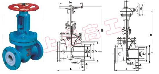 ZG941F46 襯里楔式閘閥